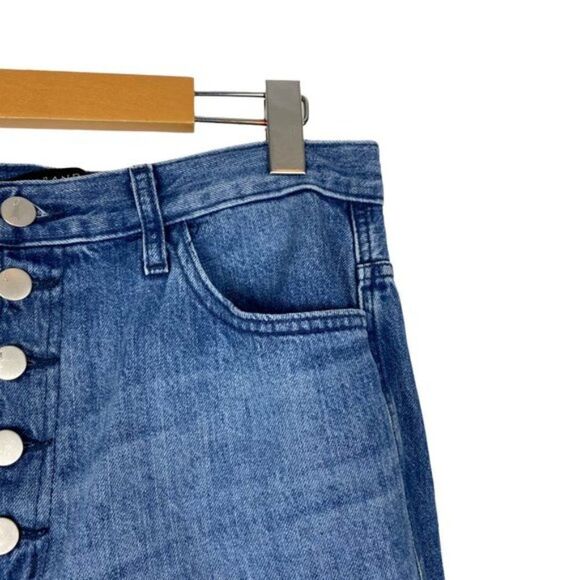 J BRAND Heather Hi Rise Slim Straight Cropped Denim Jeans Electric Dream US 30 - Picture 8 of 15
